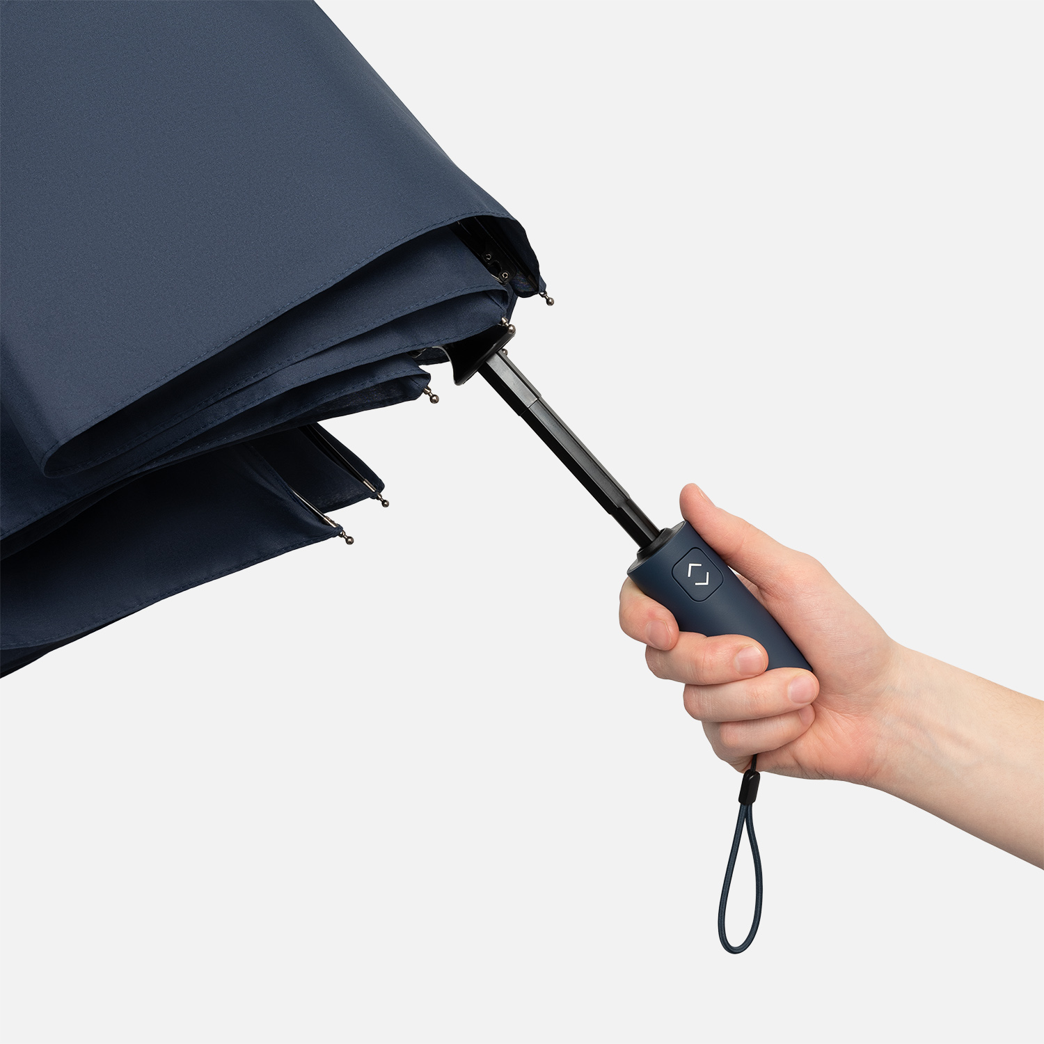 Зонт складной Филтон (Filton), черный с системой безопасности (Safety System) фото на сайте Print Logo.
