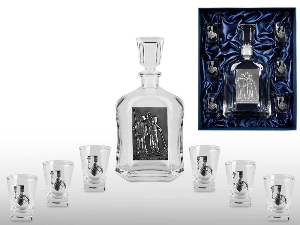 Набор для водки Металлурги с логотипом  | Print Logo