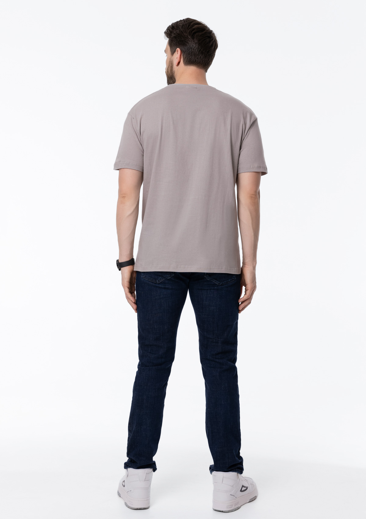 Футболка унисекс без бокового шва STAN хлопок 160, 02, Светло-серый,  (72)  (48/M)