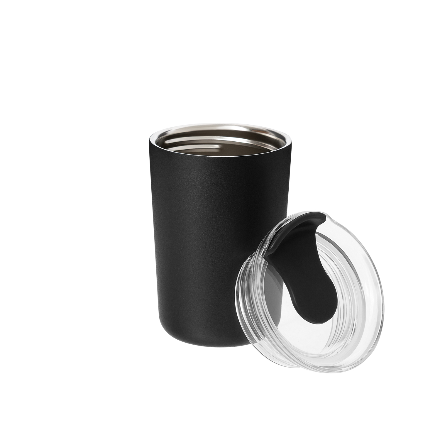 Термокружка вакуумная Страда (Strada), серая — пример нанесения логотипа (Portobello Термокружки) | Print Logo