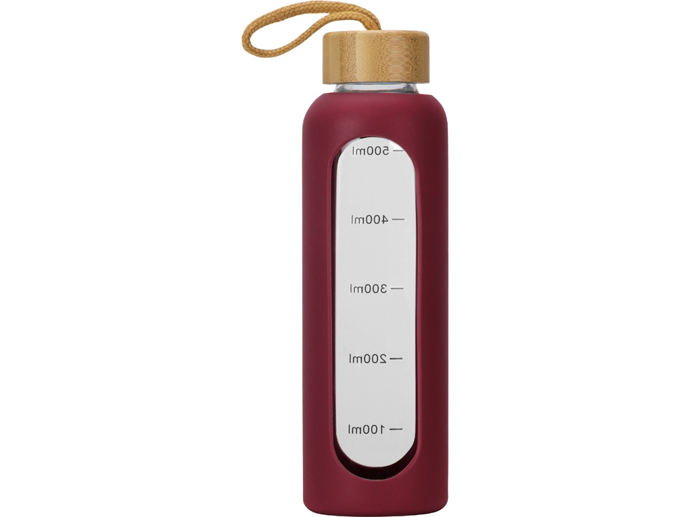 Бутылка из боросиликатного стекла Hangy, 550 мл, бургунди