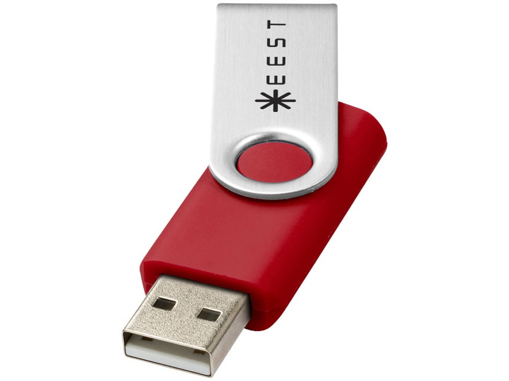 USB-флешка на 16 Гб Rotate Basic, красный