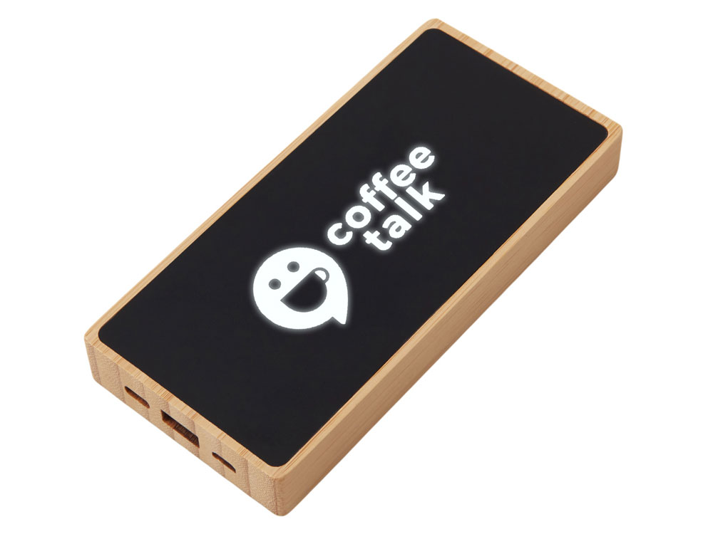 Внешний аккумулятор с подсветкой лого и солнечной панелью Reedia S1, 10000 mAh с логотипом Savio | Print Logo