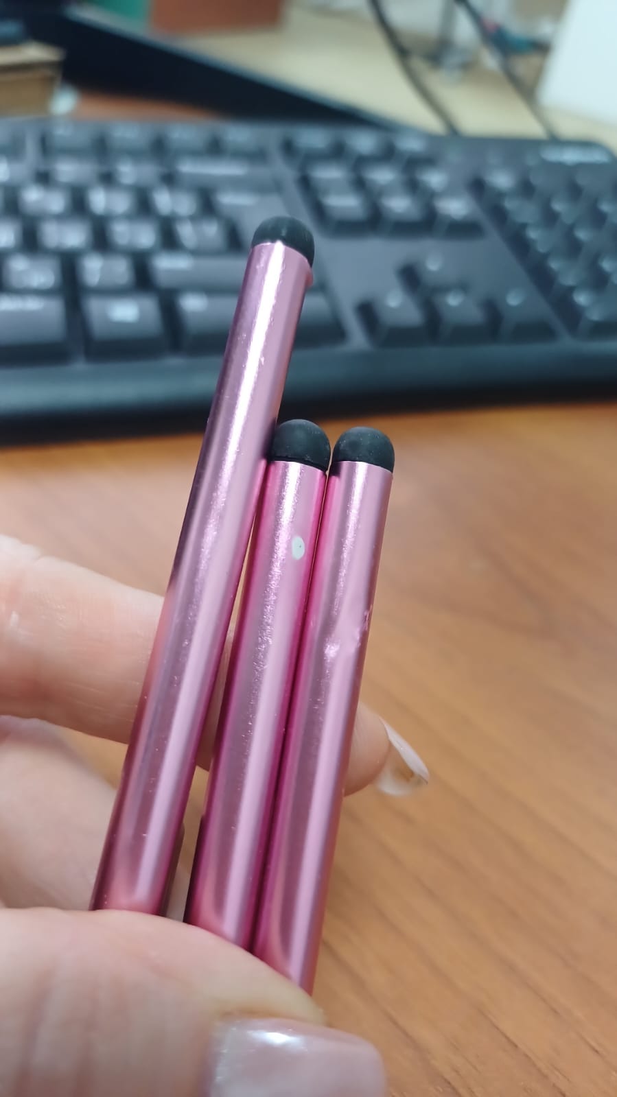 Стилус металлический Touch Smart Phone Tablet PC Universal, розовый (Р)