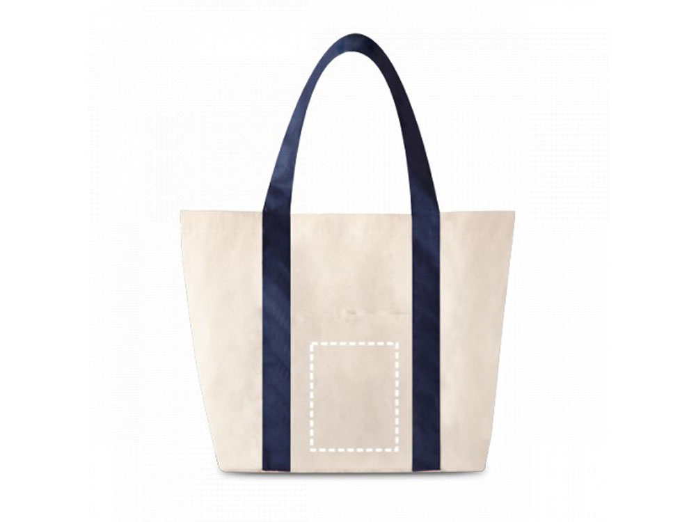 VILLE. Сумка из 100% хлопка канва, Натуральный светлый