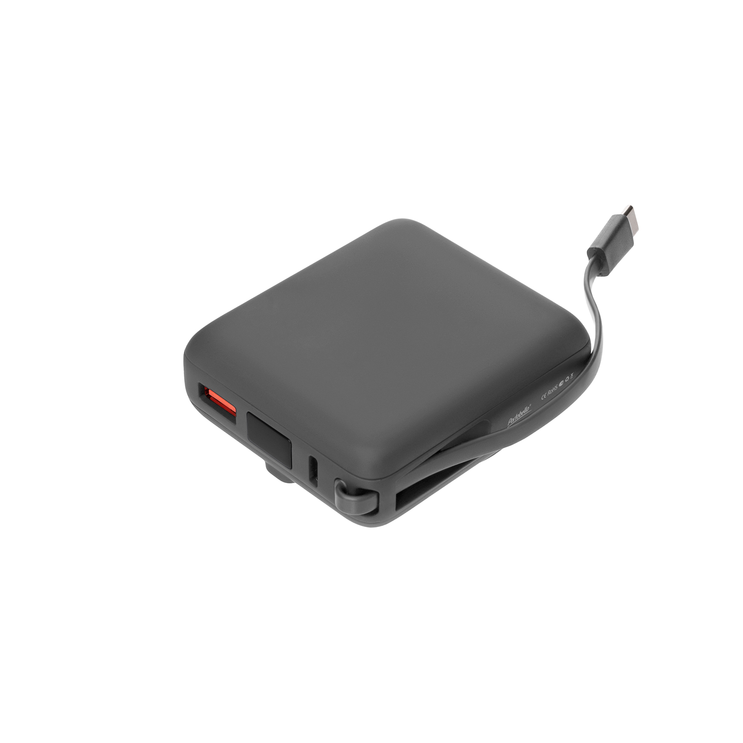 Внешний аккумулятор с подсветкой Ritter PD 10000mAh с функцией беспроводной зарядки 15W, серый