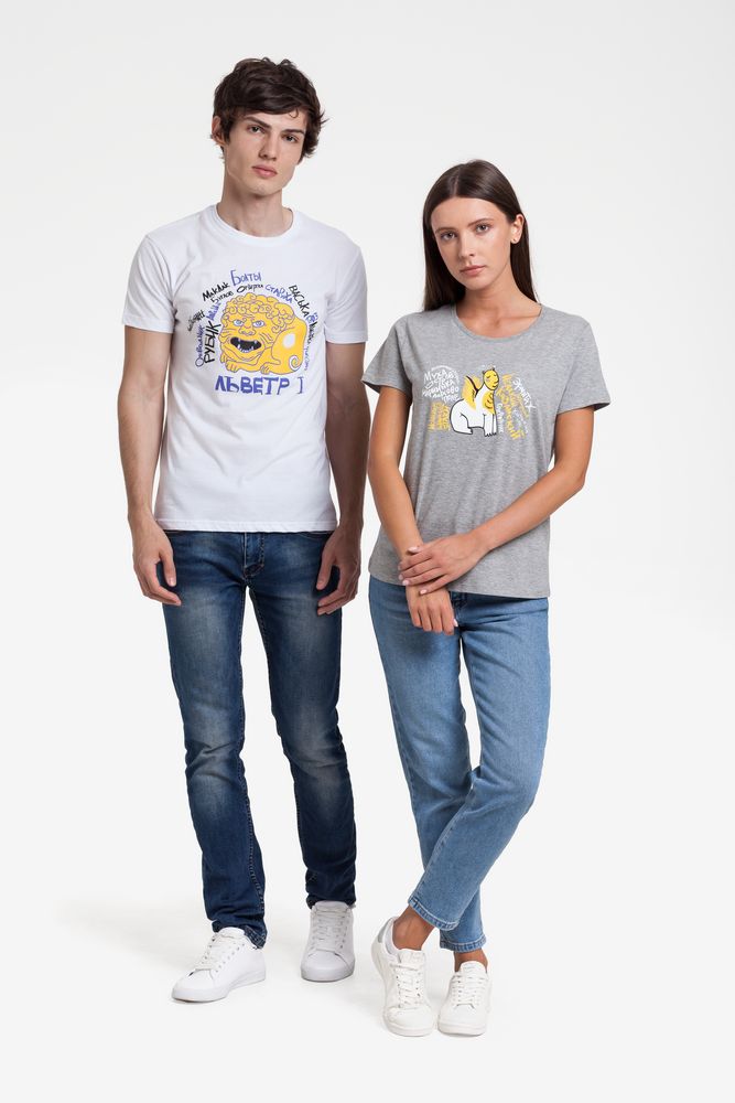 Футболка женская «Гидонисты» — пример нанесения логотипа (Принтэссенция) | Print Logo