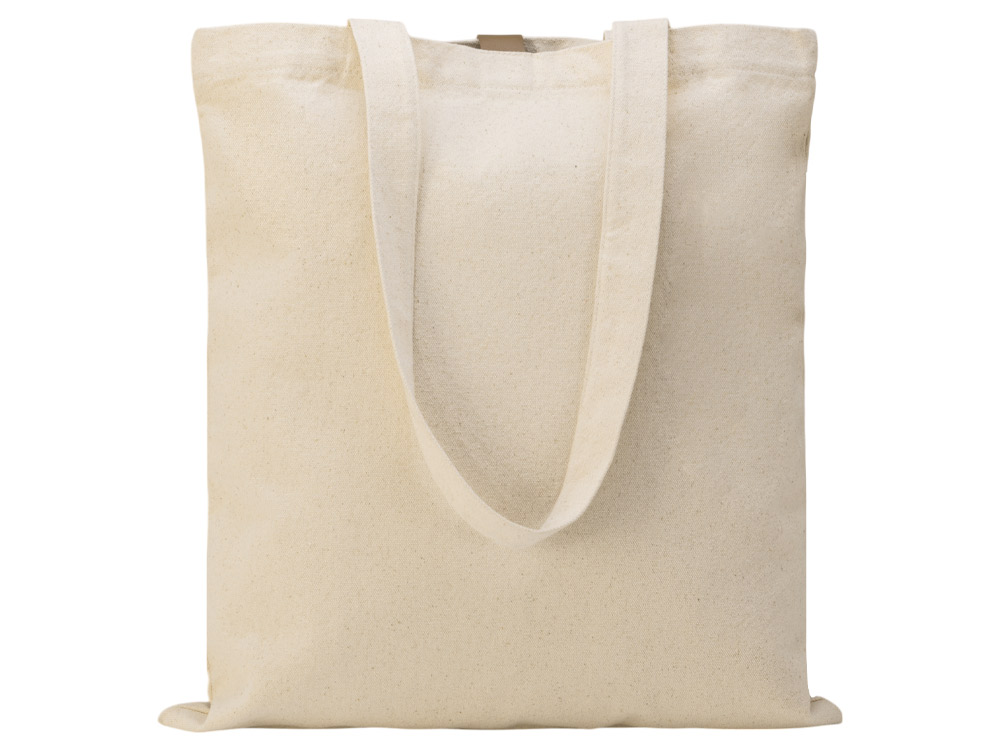 Сумка Clip из хлопка 340 г/м2 с застежкой из экокожи, натуральный