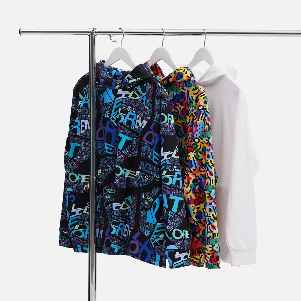 Худи унисекс Morfiss с полной запечаткой на заказ, размер XL/XXL