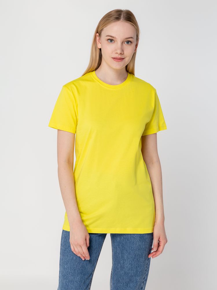 Футболка унисекс T-bolka 160, желтая, размер XXL