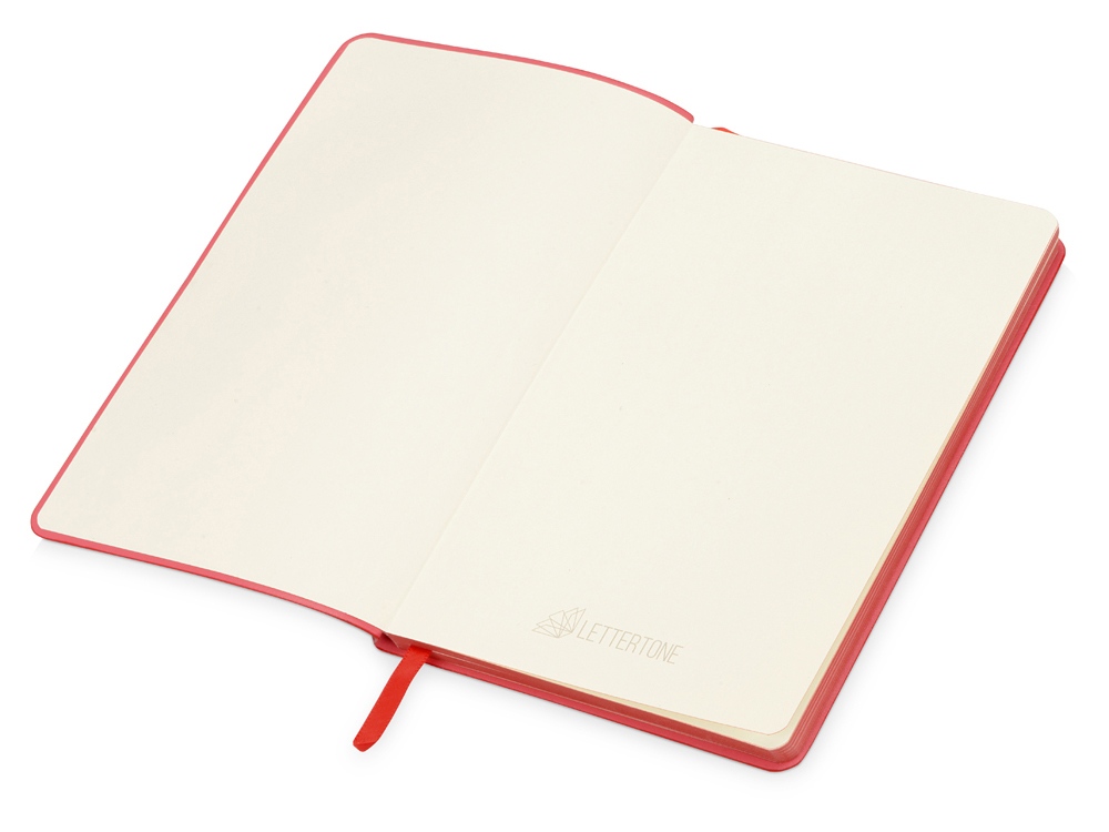 Блокнот Notepeno А5 с тонированными линованными страницами, красный