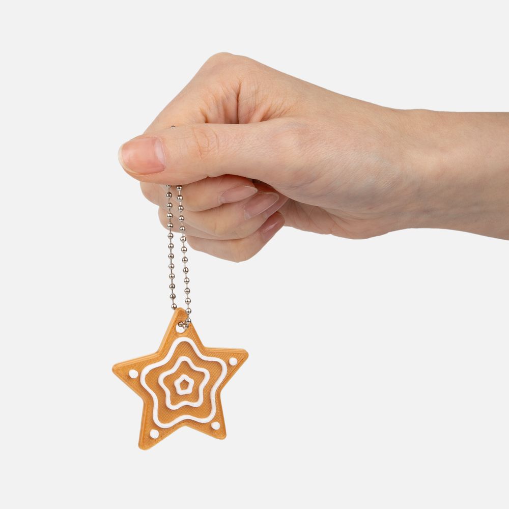 Мини-подвеска «Пряник», 3D-печать на заказ — пример нанесения логотипа (сделано в России) | Print Logo