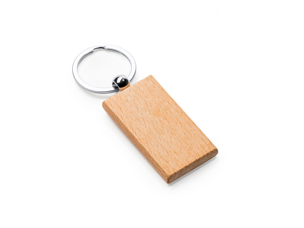 Брелок SILA из натурального дерева с логотипом  | Print Logo