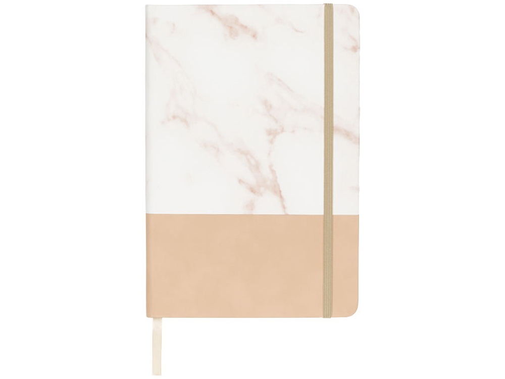 Двухцветная записная книжка A5, коричневый