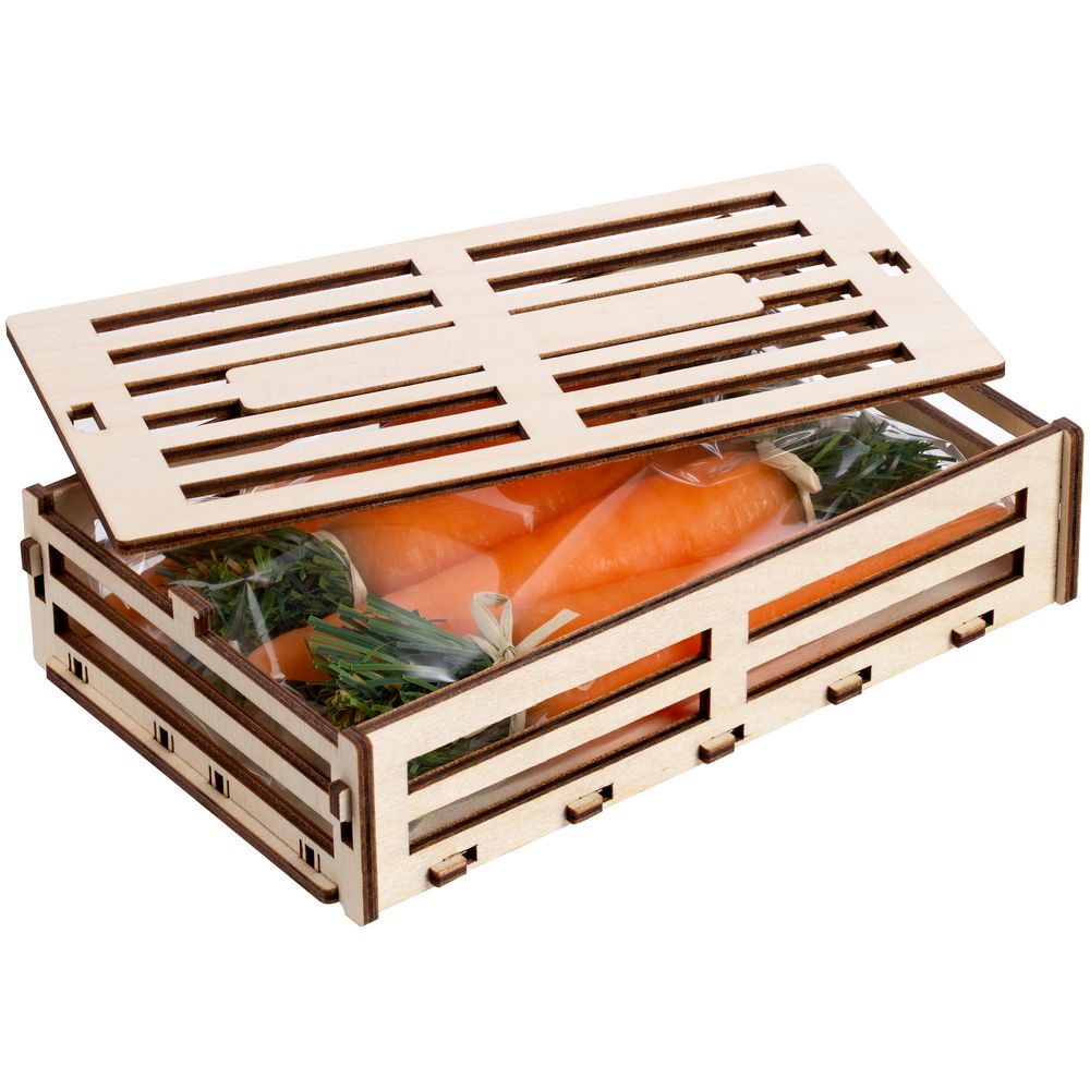 Набор свечей «Ящик морковки» — пример нанесения логотипа (сделано в России) | Print Logo