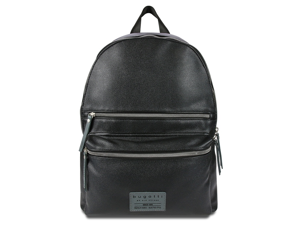 Рюкзак BUGATTI МОТОБАЙК D | MOTO D 13'', чёрный, полиуретан, 32х16х40 см, 14 л