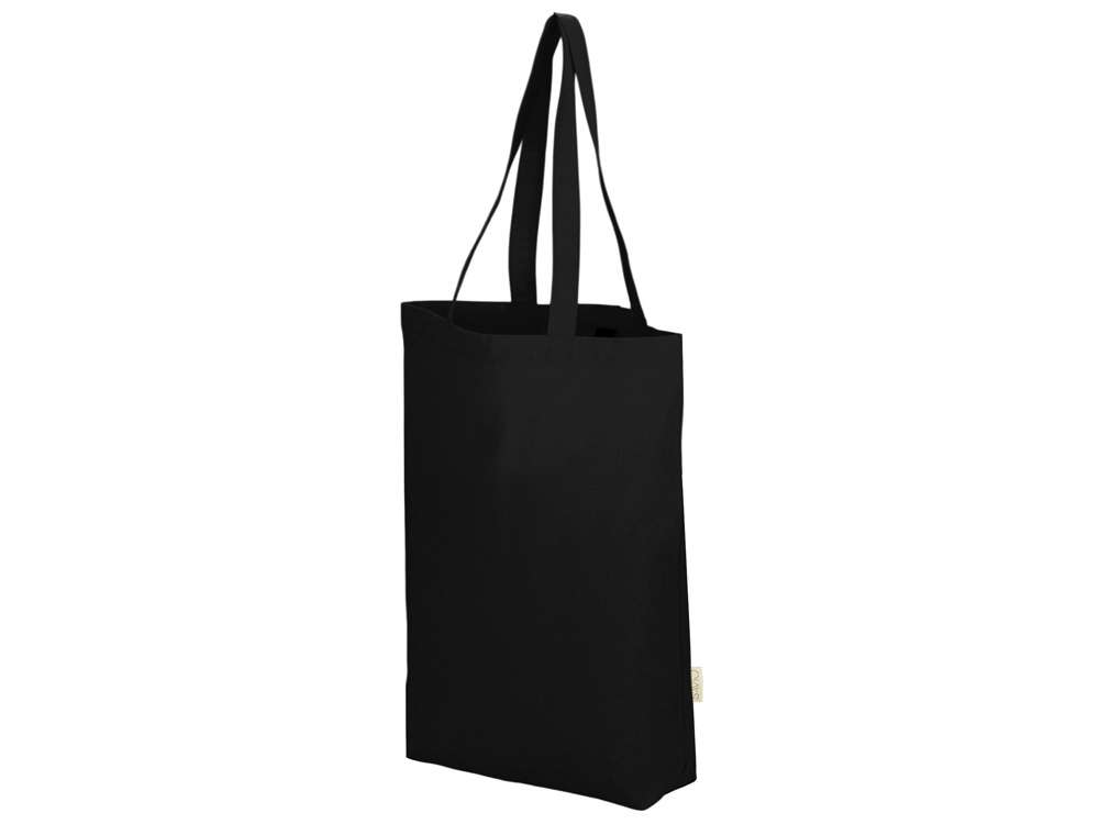 Сумка Fixy из переработанного хлопка с фиксирующей эластичной лентой, черный