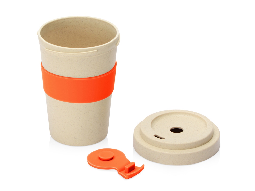 Стакан из пшеничного волокна Flava, оранжевый 021C