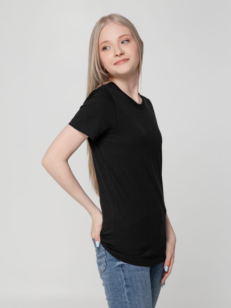 Футболка женская T-bolka Lady, черная, размер S