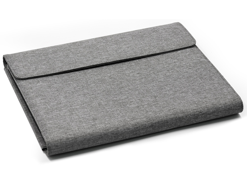 Портфолио А4 из RPET с отделением для ноутбука NotyFolio Eco, 20 л FSC бумаги, серый