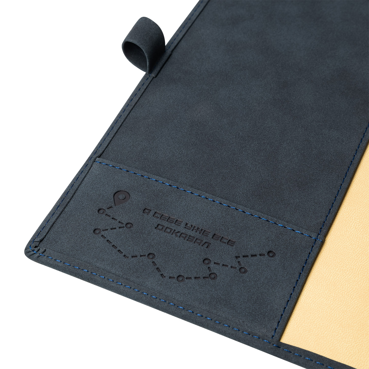 Ежедневник-портфолио Клип (Clip NEO) недатированный в подарочной коробке, черный (в комплекте ручка Tesoro серебро) фото на сайте Print Logo.