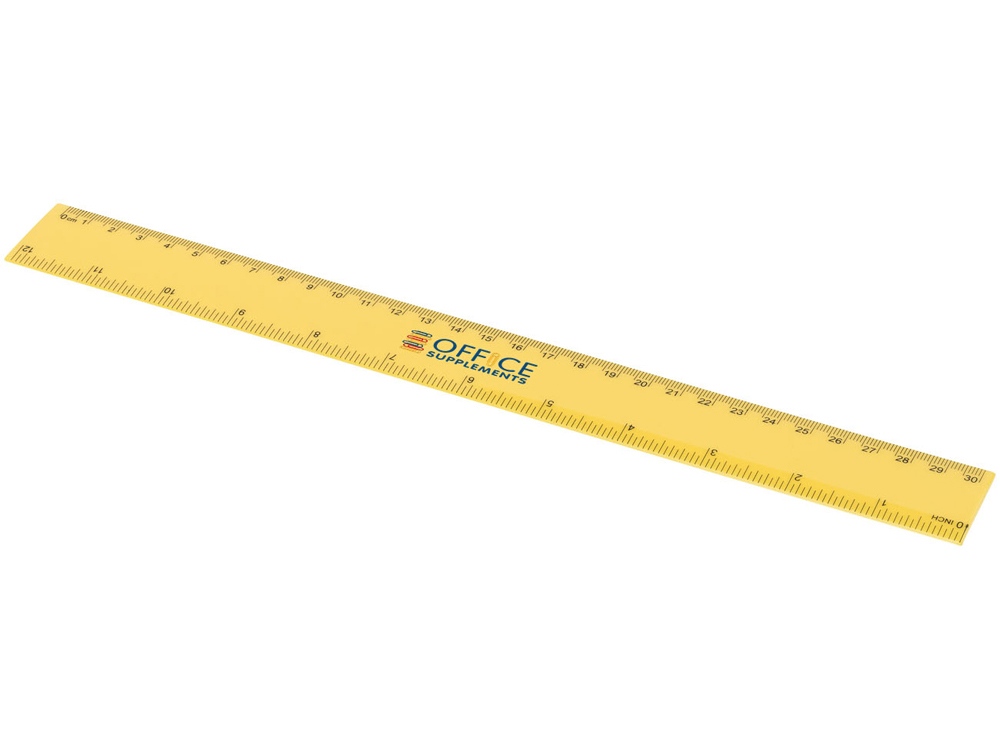 Линейка Ruly 30 см, желтый
