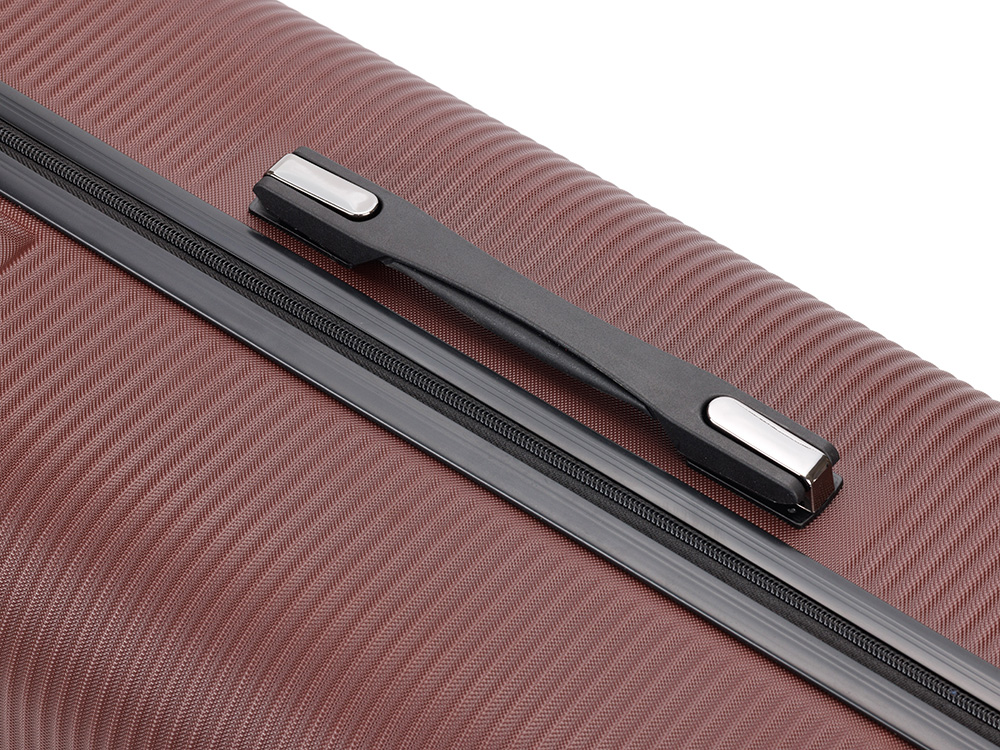 Чемодан TORBER ОНЕГА, бордовый, ABS-пластик, 69,5 х 46 х 26 см, 69 л