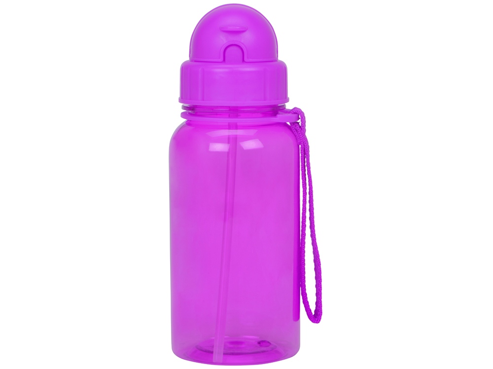 Бутылка для воды со складной соломинкой Kidz 500 мл, оранжевый