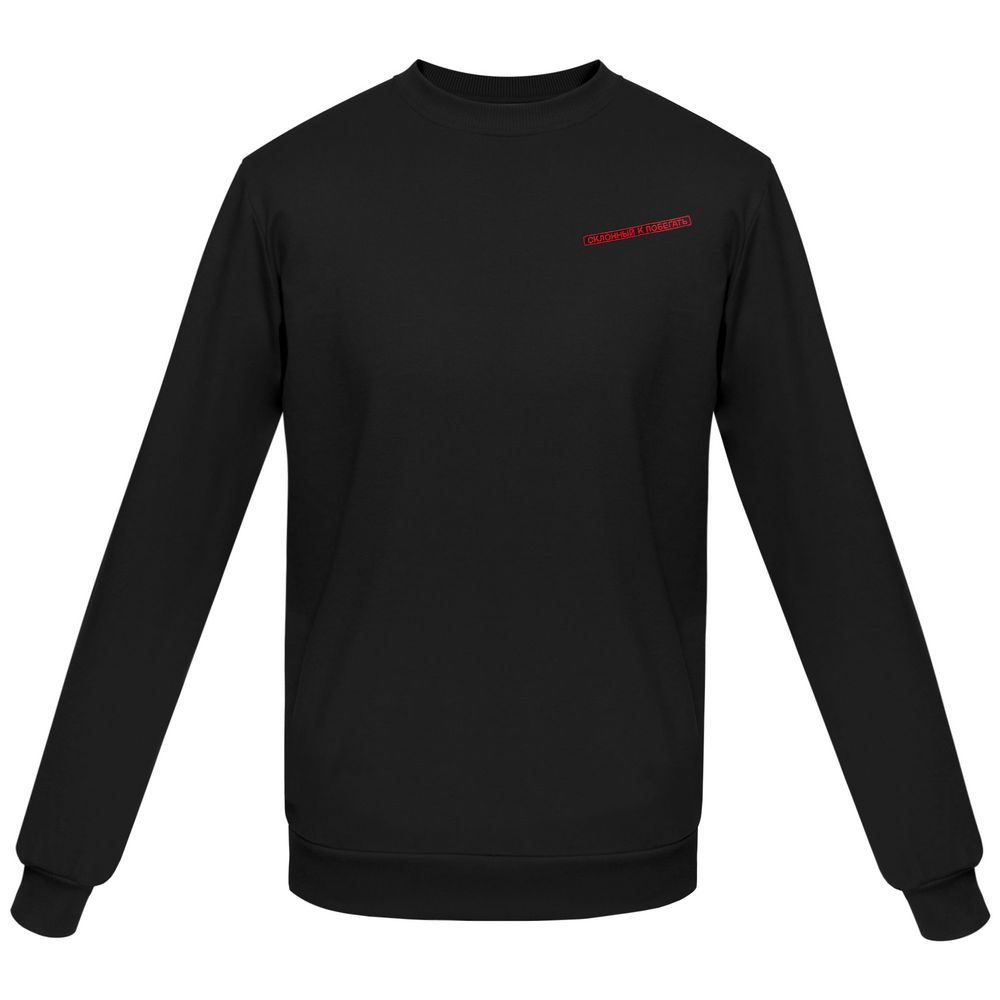 Толстовка «Склонный к побегать» — пример нанесения логотипа () | Print Logo