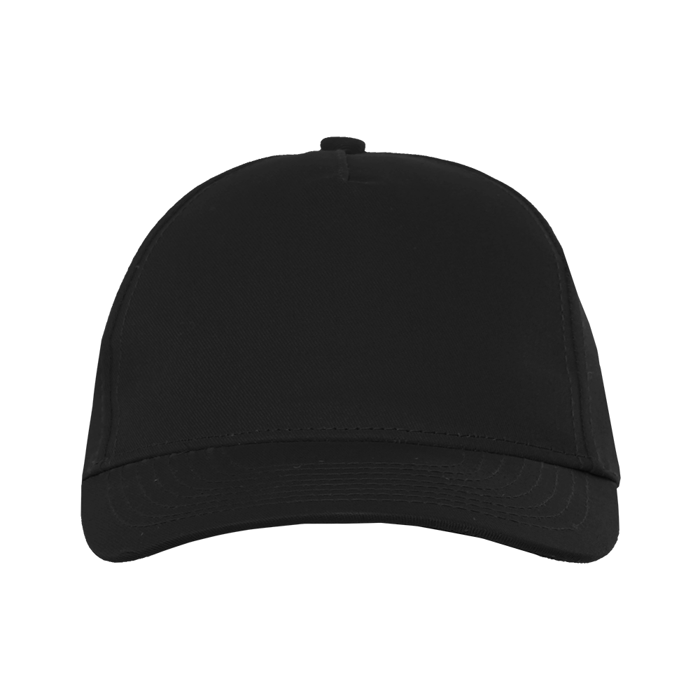 Детская бейсболка STAN 5 клиньев хлопок 150, 10J, Чёрный,  (20)  (52-54/ONE SIZE)