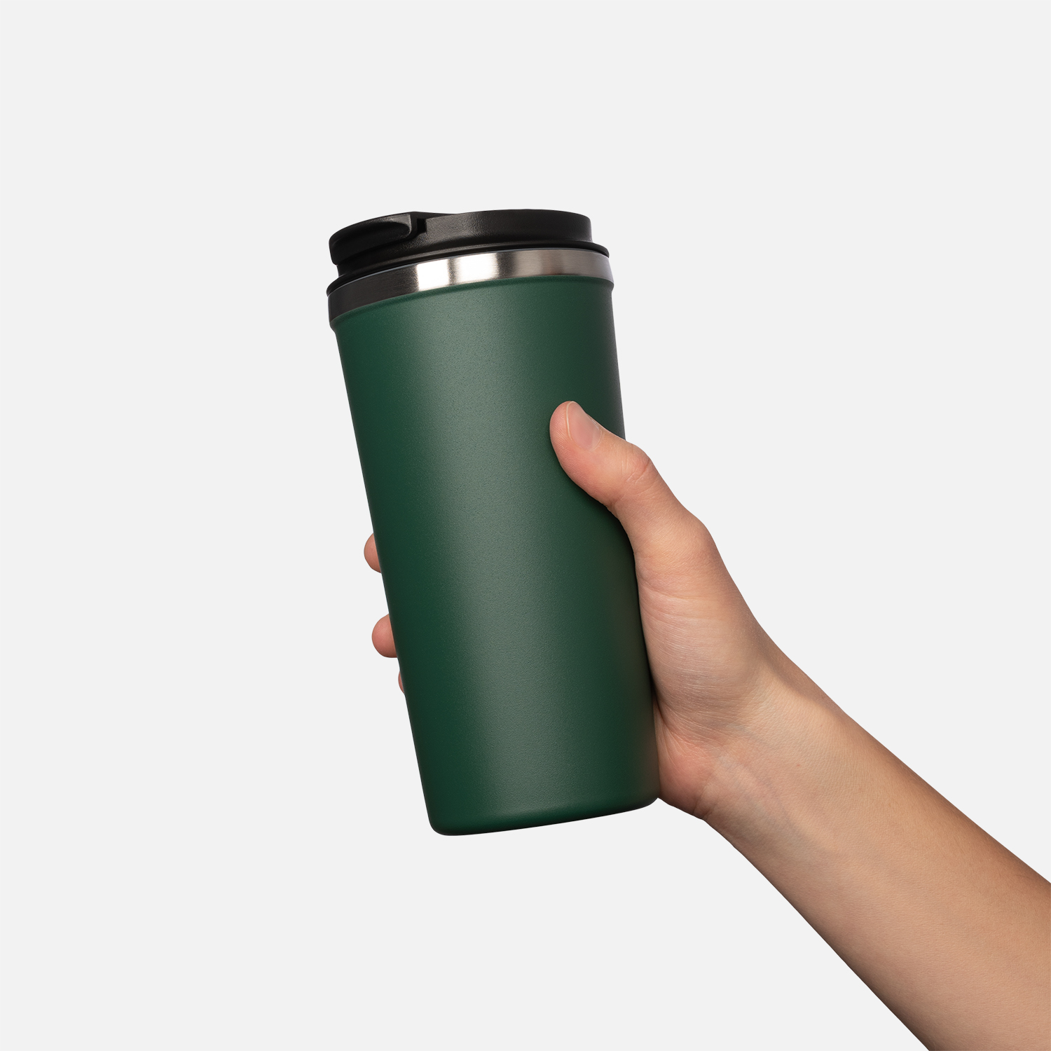 Термокружка вакуумная Палермо, зеленая