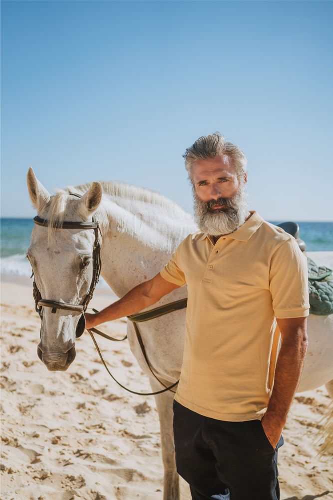 Рубашка поло мужская Adam, серый меланж, размер XXL