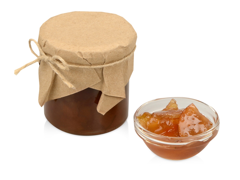 Варенье грушевое с яблоками и корицей в подарочной обертке с логотипом Eat&Bite | Print Logo