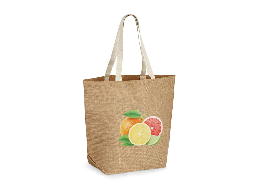 TIZZY. Сумка из джутовой ткани, Натуральный