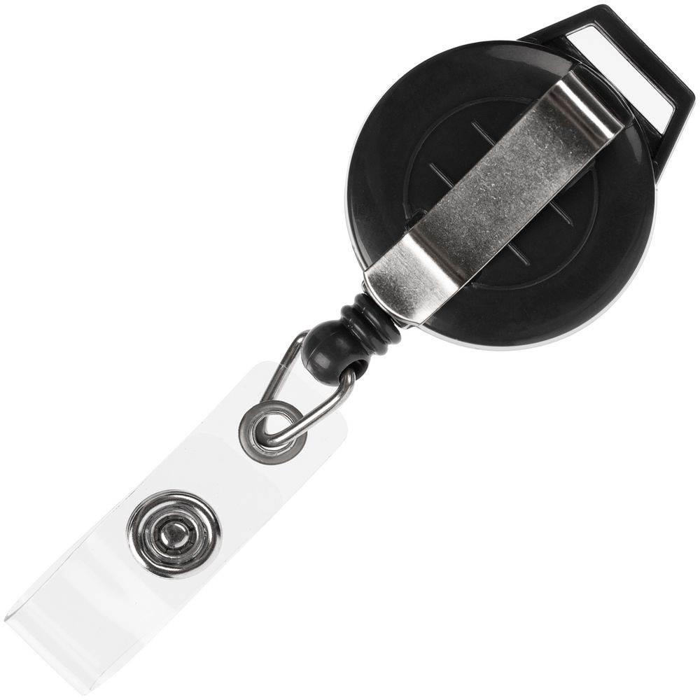 Ретрактор Attach New с ушком под ленту — пример нанесения логотипа () | Print Logo