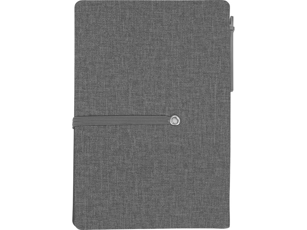 Блокнот А6 Write and stick с ручкой и набором стикеров, серый