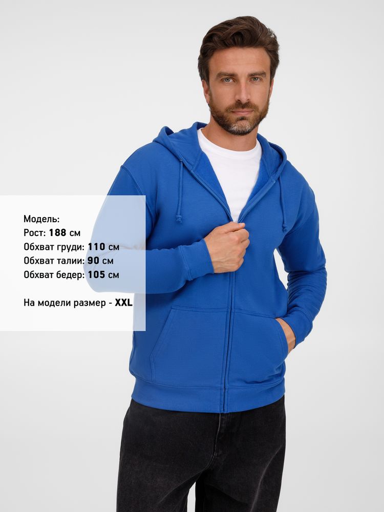 Толстовка унисекс Carter, ярко-синяя (royal), размер S