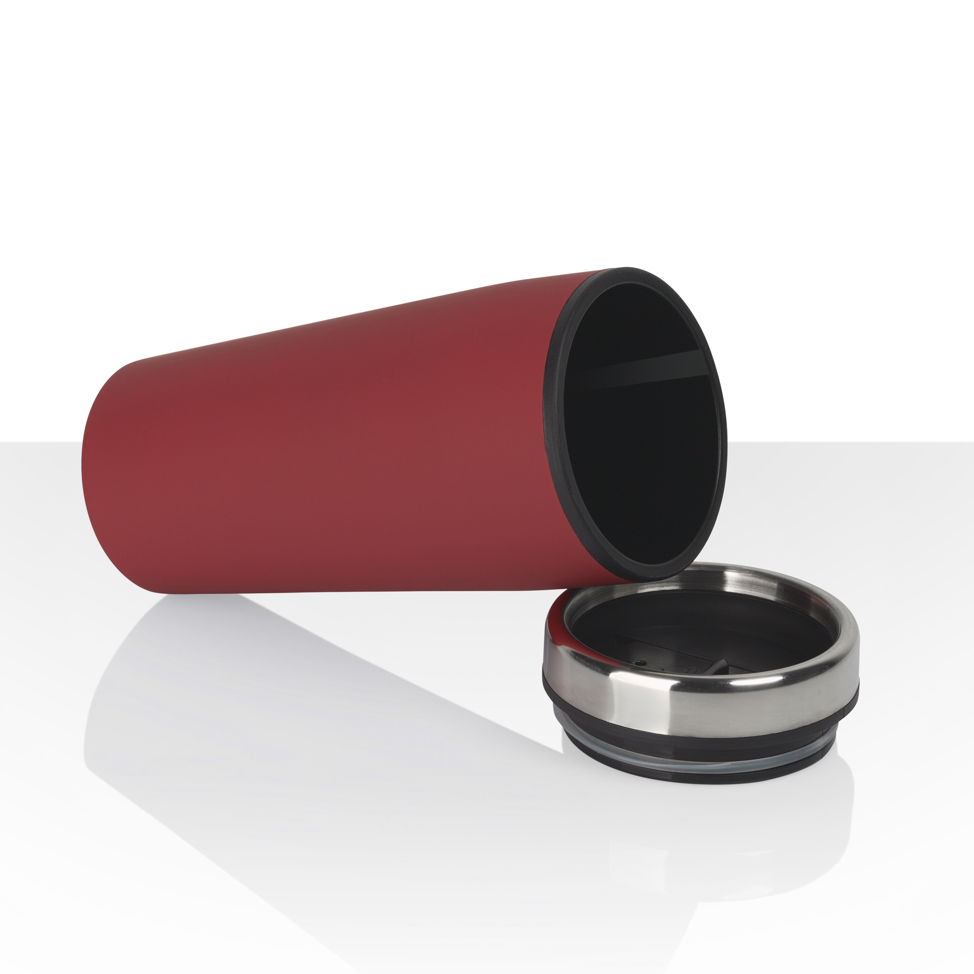 Термостакан "Европа" 500 мл, покрытие soft touch, фиолетовый