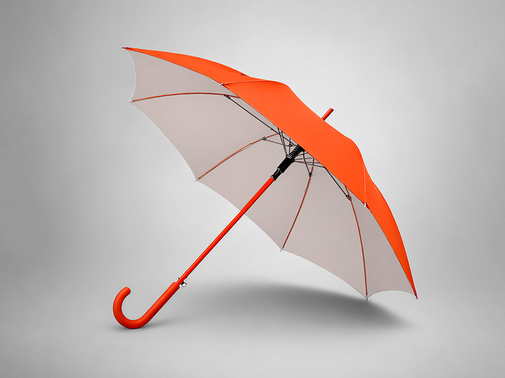 Зонт-трость Silver Color с логотипом  | Print Logo