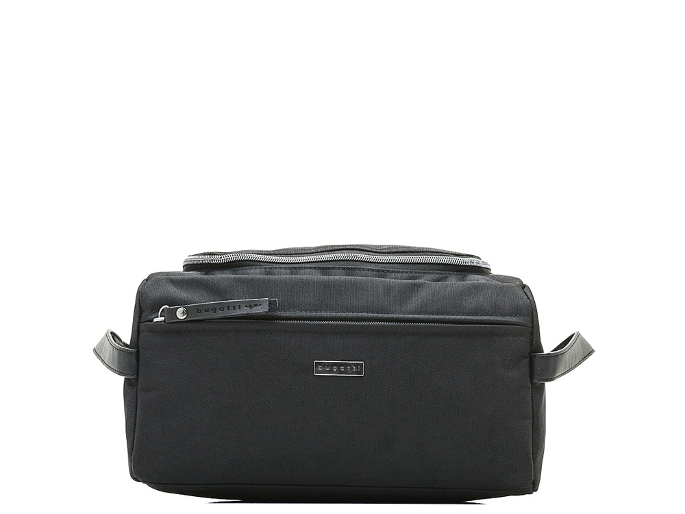 Несессер дорожный BUGATTI Contratempo, чёрный, нейлон, 29х15х16 см
