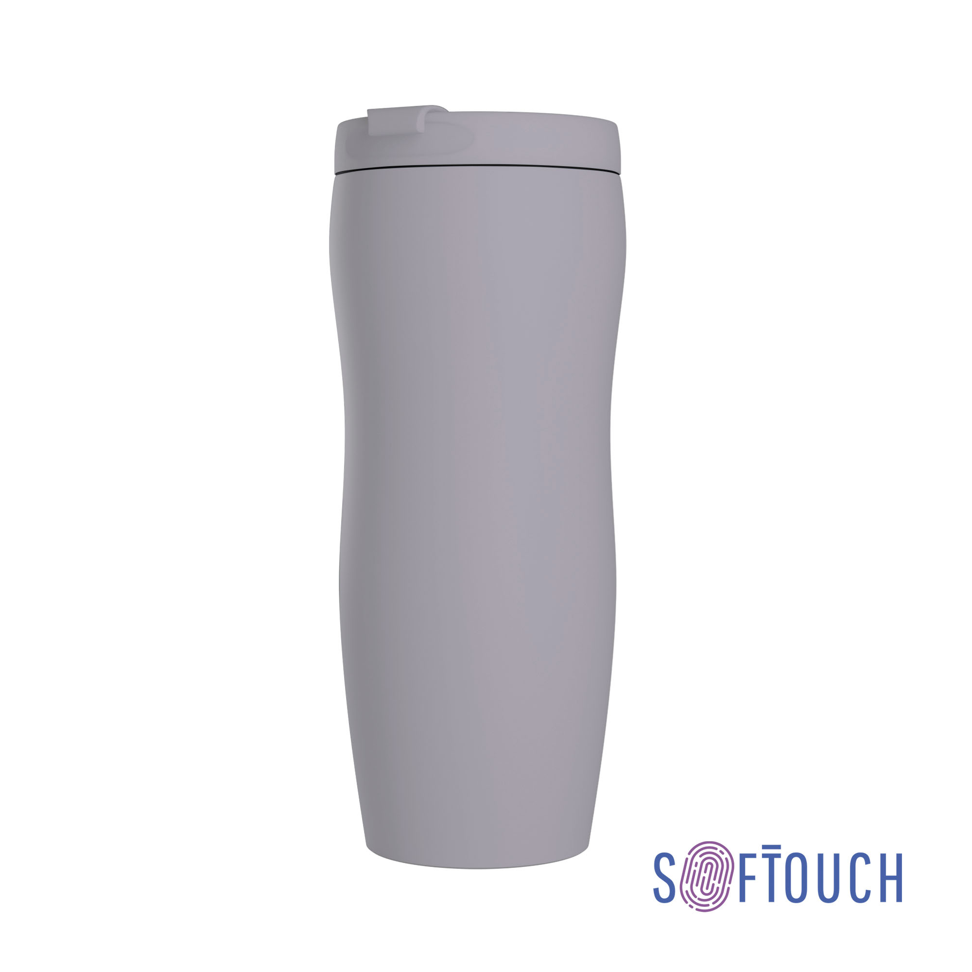 Термостакан "Монтана" 400 мл, покрытие soft touch, бирюзовый