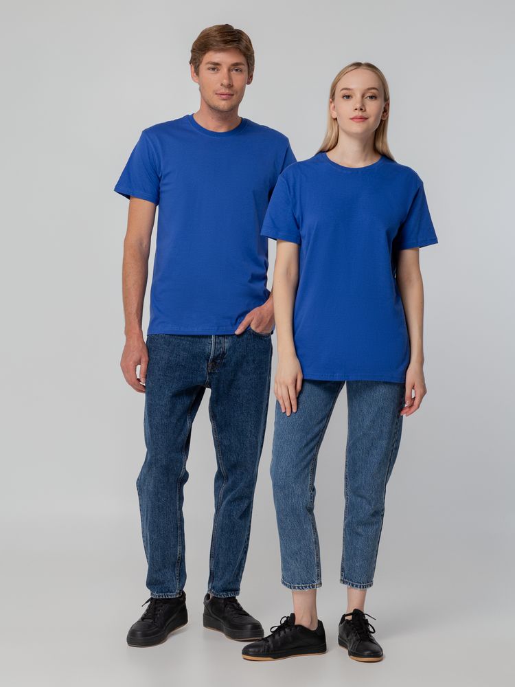 Футболка унисекс T-bolka 140, ярко-синяя, размер M