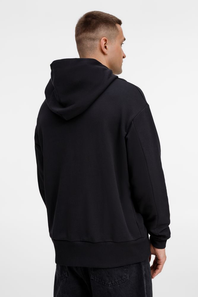 Худи оверсайз унисекс Kosmos, черное, размер XL/XXL