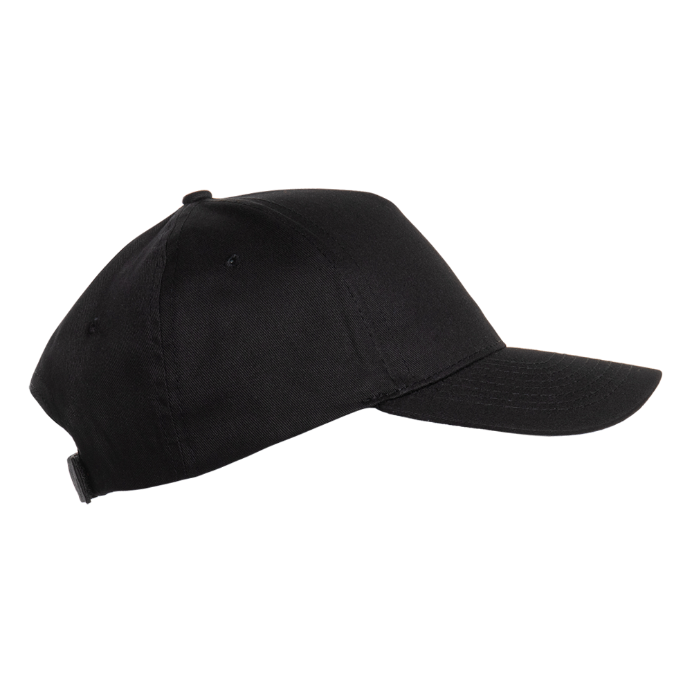 Бейсболка STAN 5 клиньев хлопок 150, 10L, Чёрный,  (20)  (56-58/ONE SIZE)