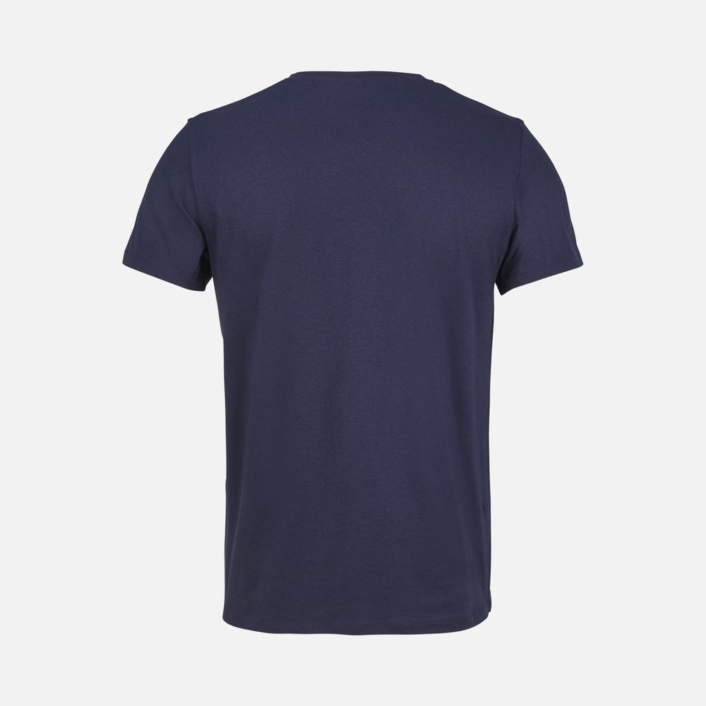 Футболка унисекс Regent с V-образным вырезом, кобальт (темно-синяя), размер 3XL