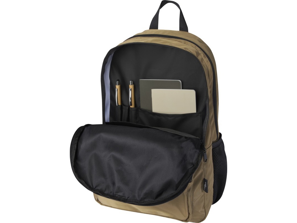 Рюкзак для ноутбука Trend Plus 15GRS из переработанного материала объемом 20 литров, зеленый лесной