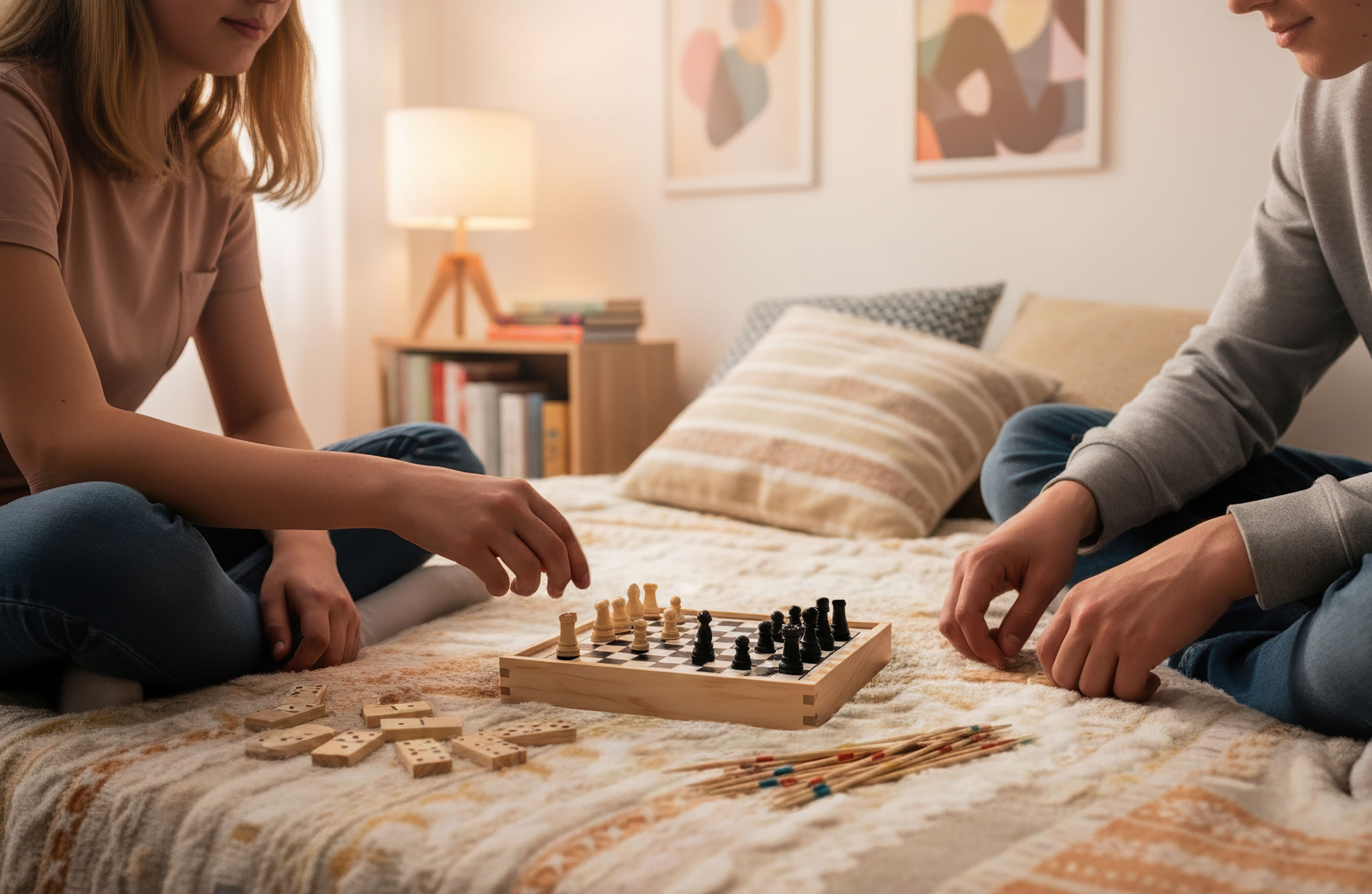 Набор игр "Joy" 4в1, натуральный