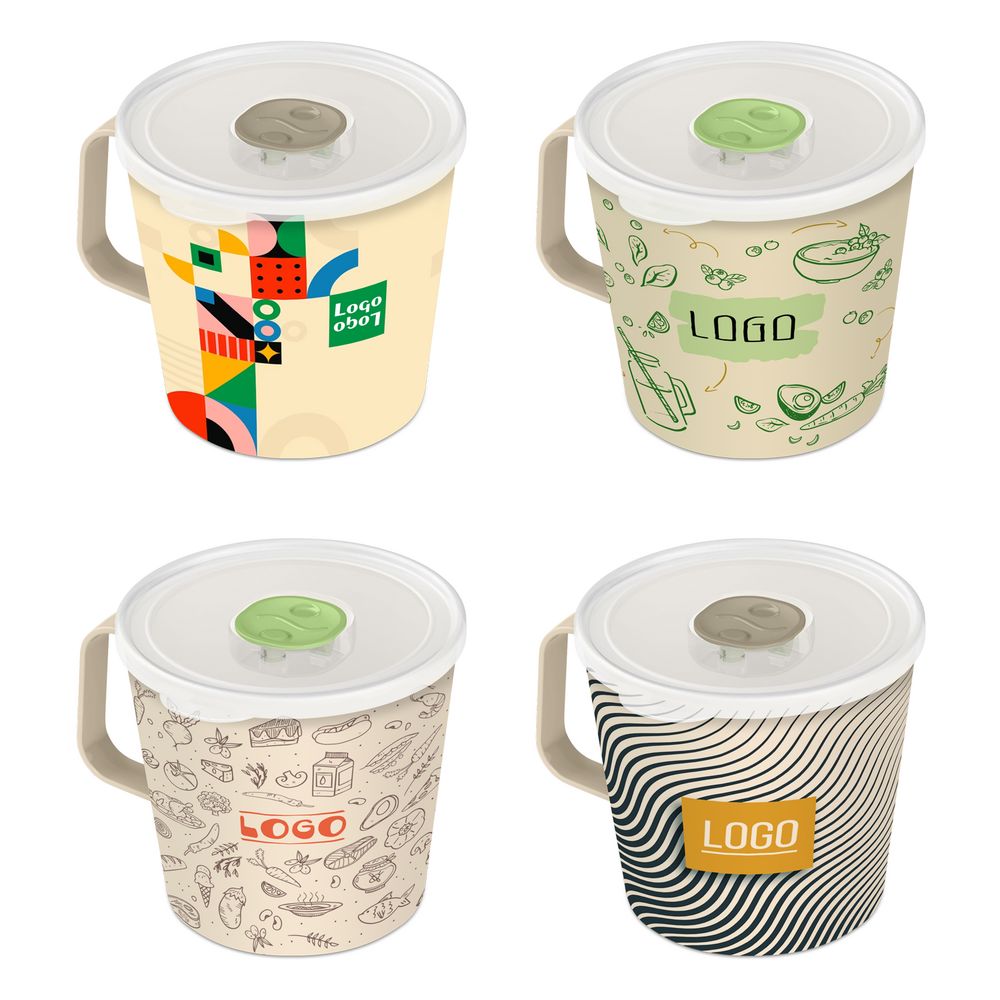 Контейнер-кружка с клапаном Loki на заказ — пример нанесения логотипа (сделано в России) | Print Logo