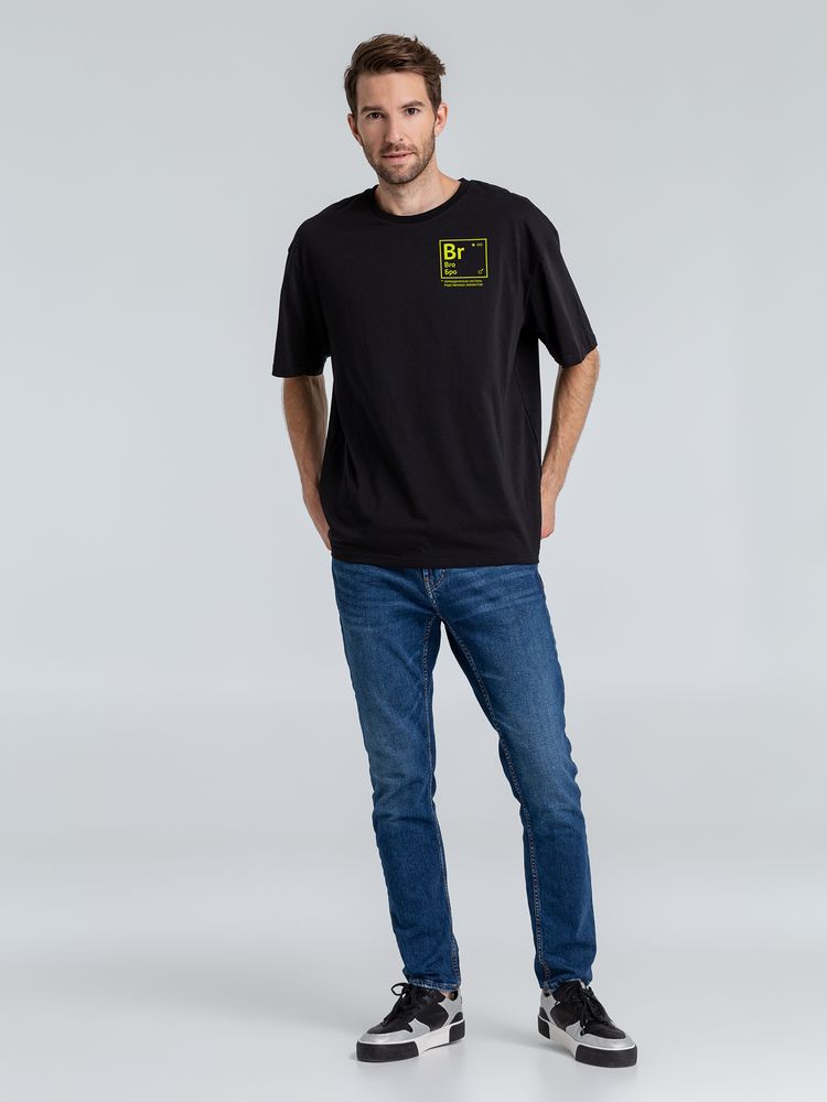 Футболка оверсайз «Бро» — пример нанесения логотипа (Соль) | Print Logo