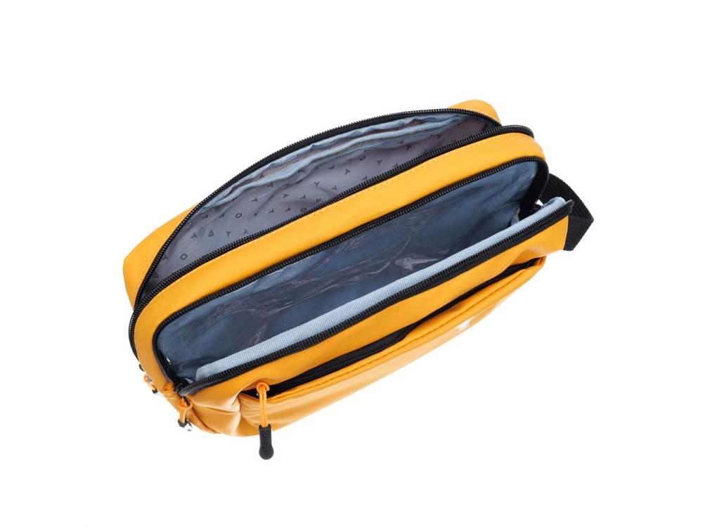 Несессер TORBER РИТМ, желтый, полиэстер 900D с PU покрытием, 27 х 18 х 6 см